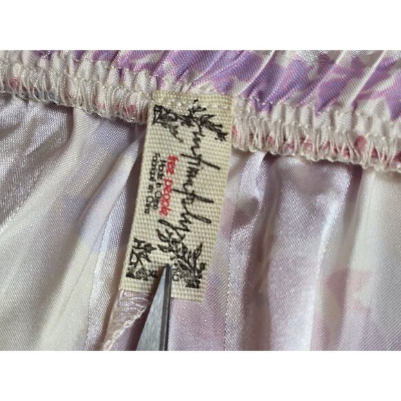 Free People Womens Floral Print Satin Sleep Shorts Size XL - Picture 2 of 5
